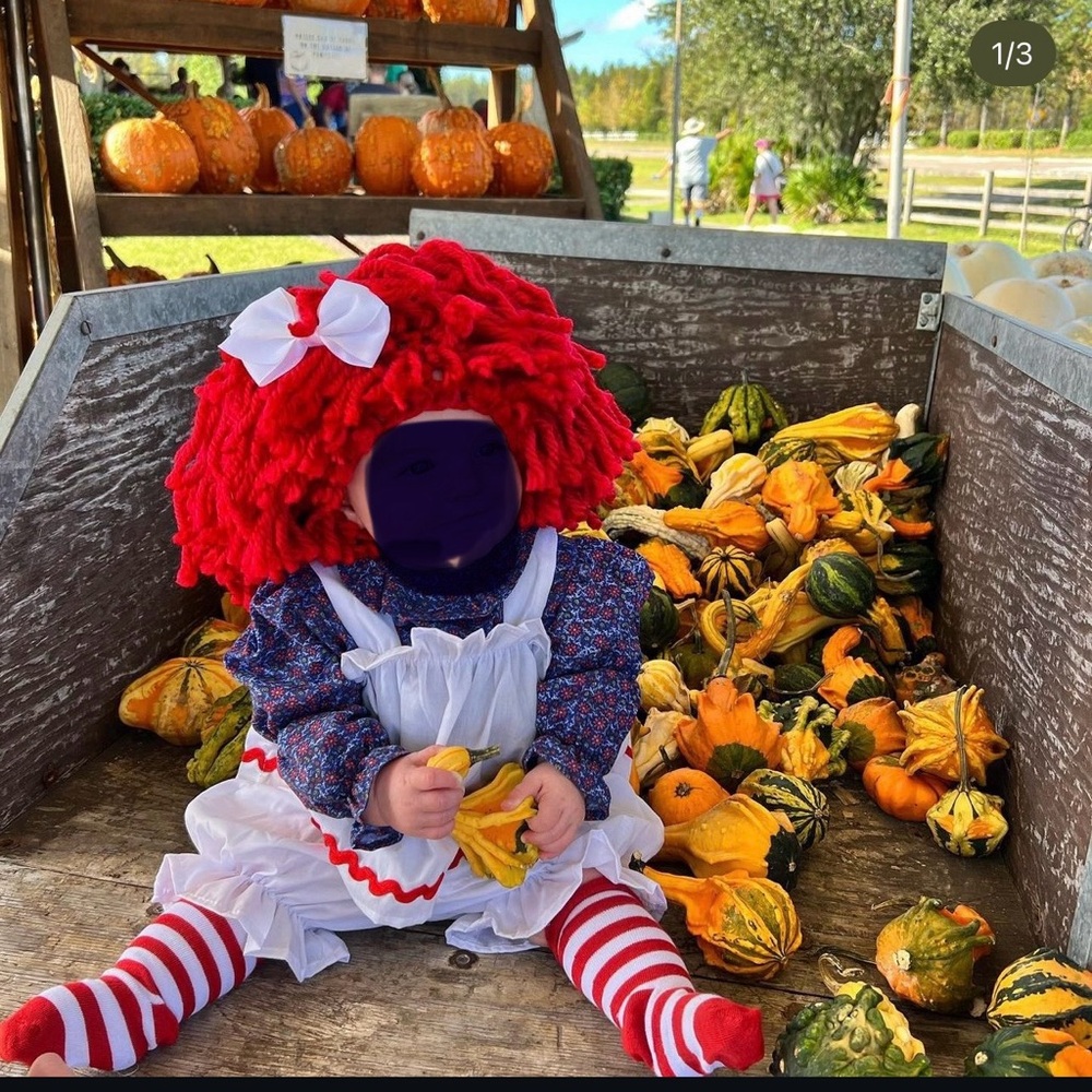 Raggedy Ann Baby Halloween Costume (6-9 months)